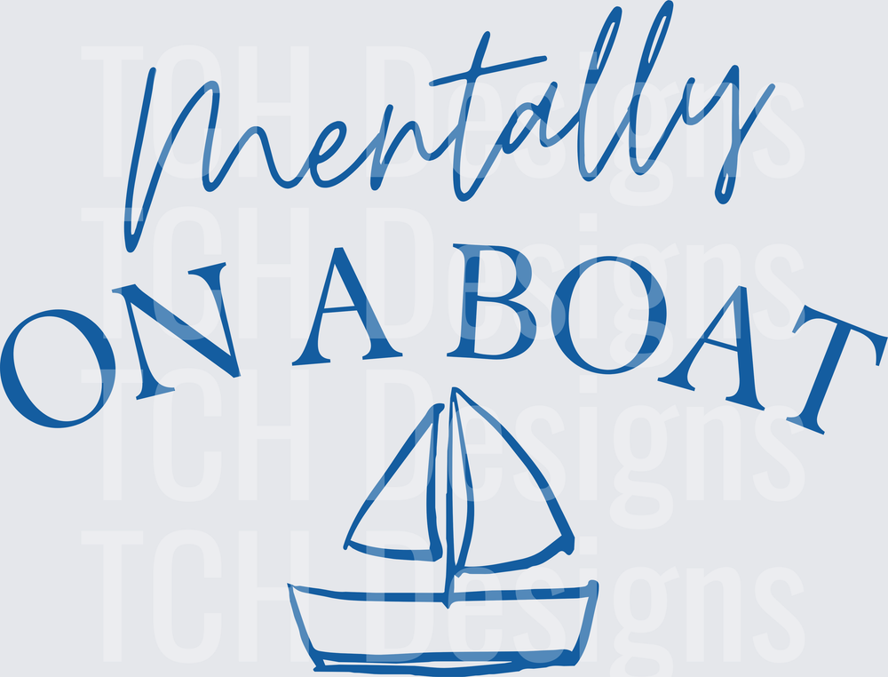 mentally on a boat blue hwds