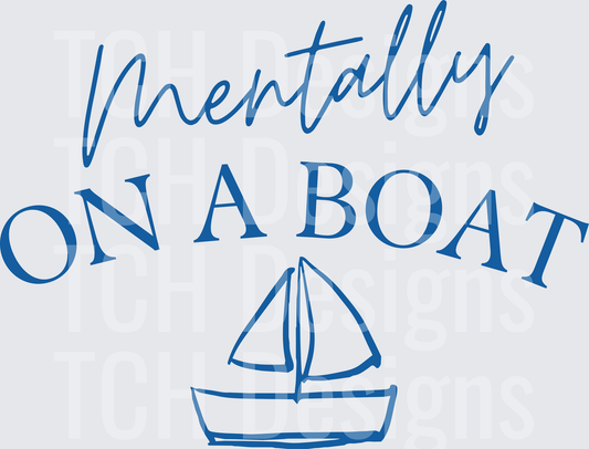 mentally on a boat blue hwds