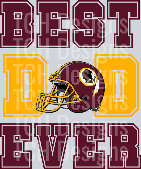 Best.Dad.Ever.Redskins