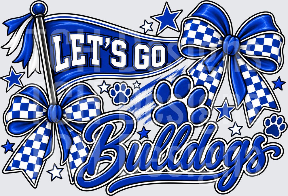 Let's Go Bulldogs Blue