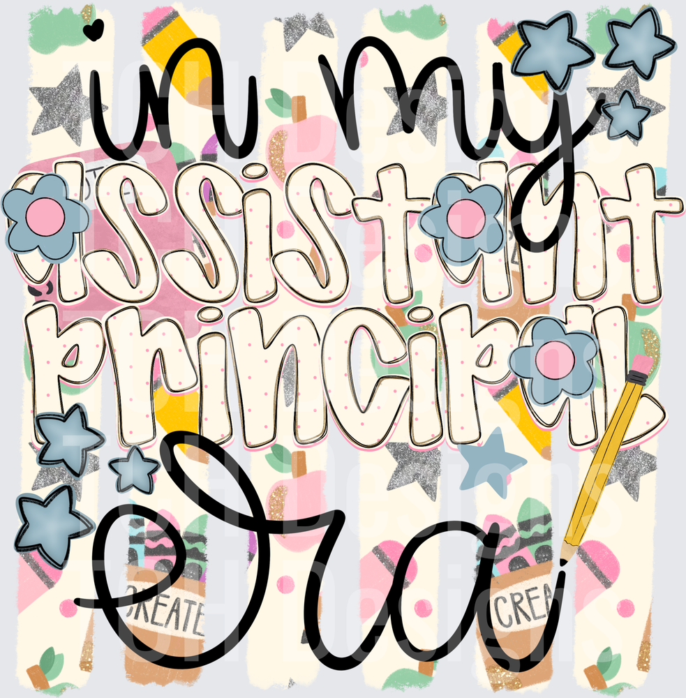 I'm My Assistant Principal's Era School Typography Design
