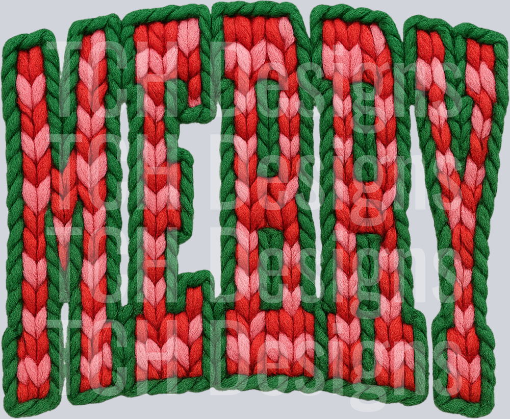 MERRY CHECKERED FAUX YARN