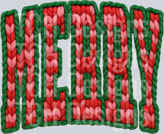 MERRY CHECKERED FAUX YARN