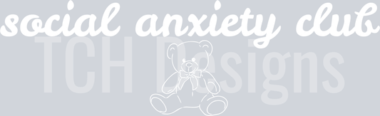 Social anxiety club white