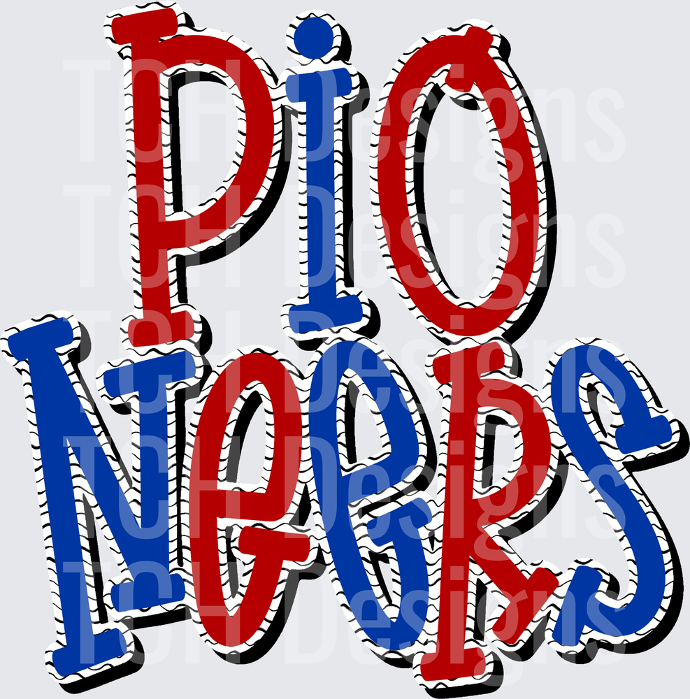 Pioneers_Red_Royal_Mascot_Black_Squiggles_