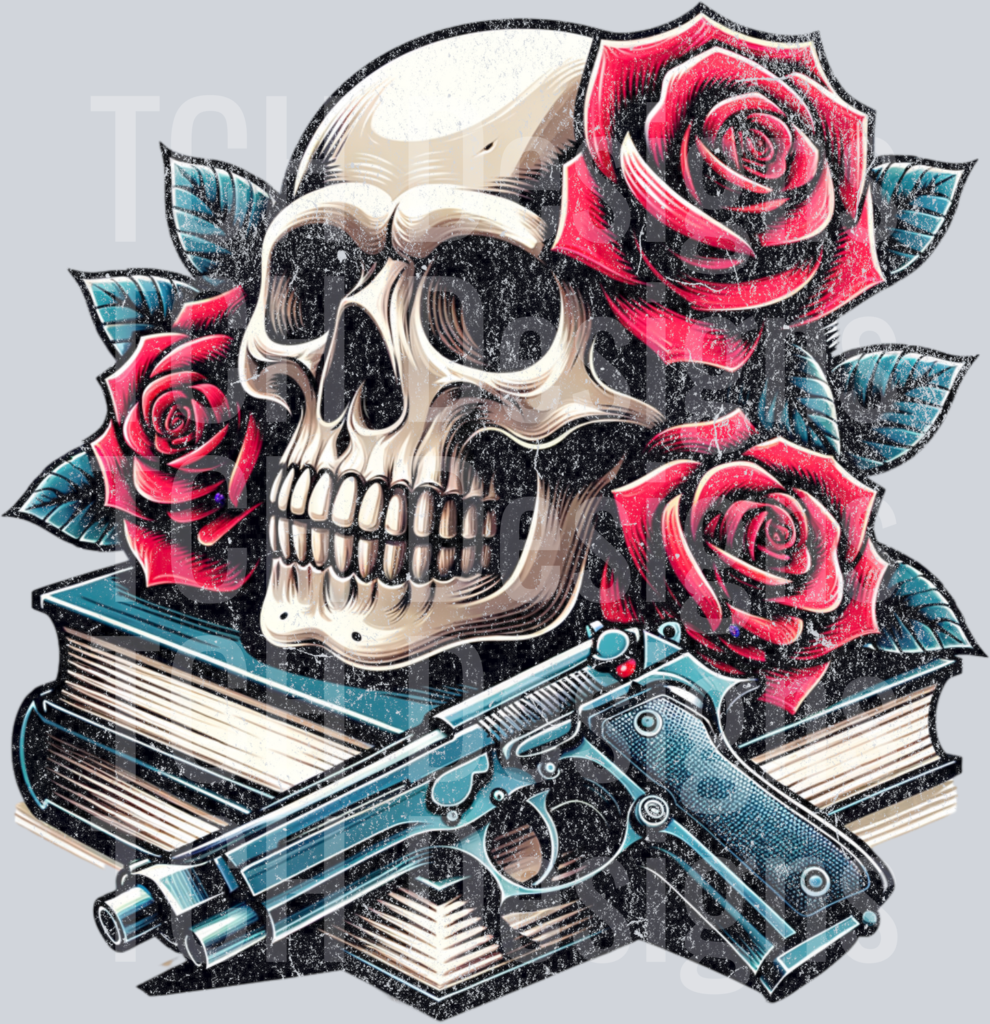 Skull Floral Book
