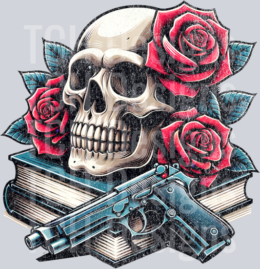 Skull Floral Book