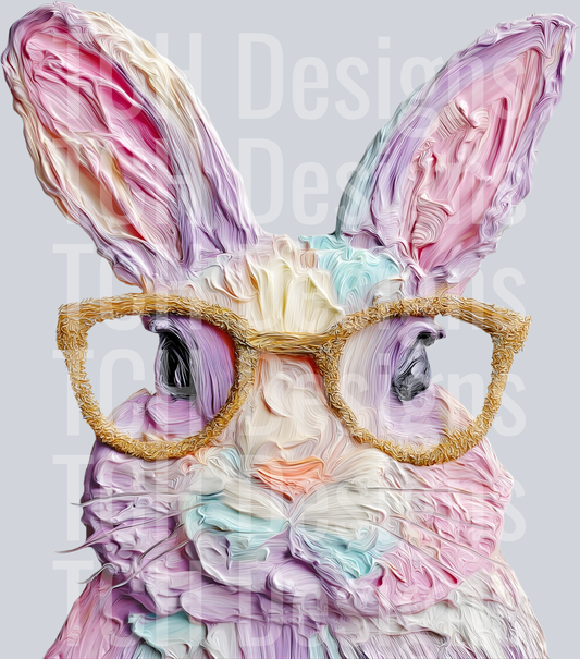PASTEL PAINTED EASTER BUNNY