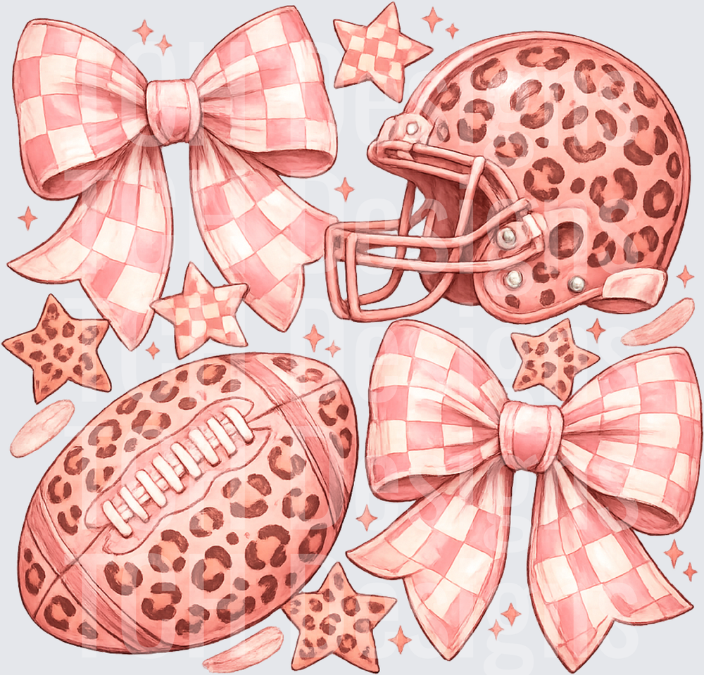 Pastel Pink Coquette Football