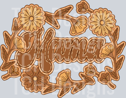 mama-brown-floral-stitch