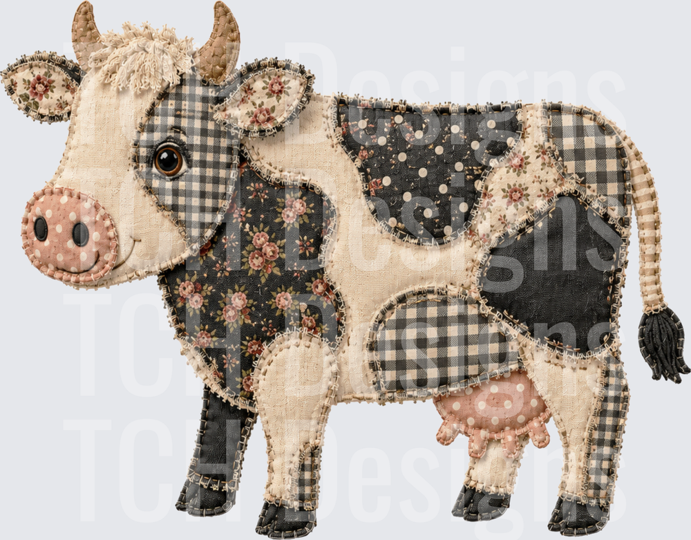 dairy cow stitched