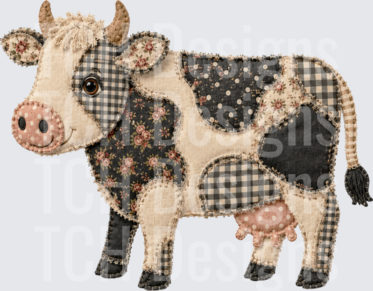 dairy cow stitched