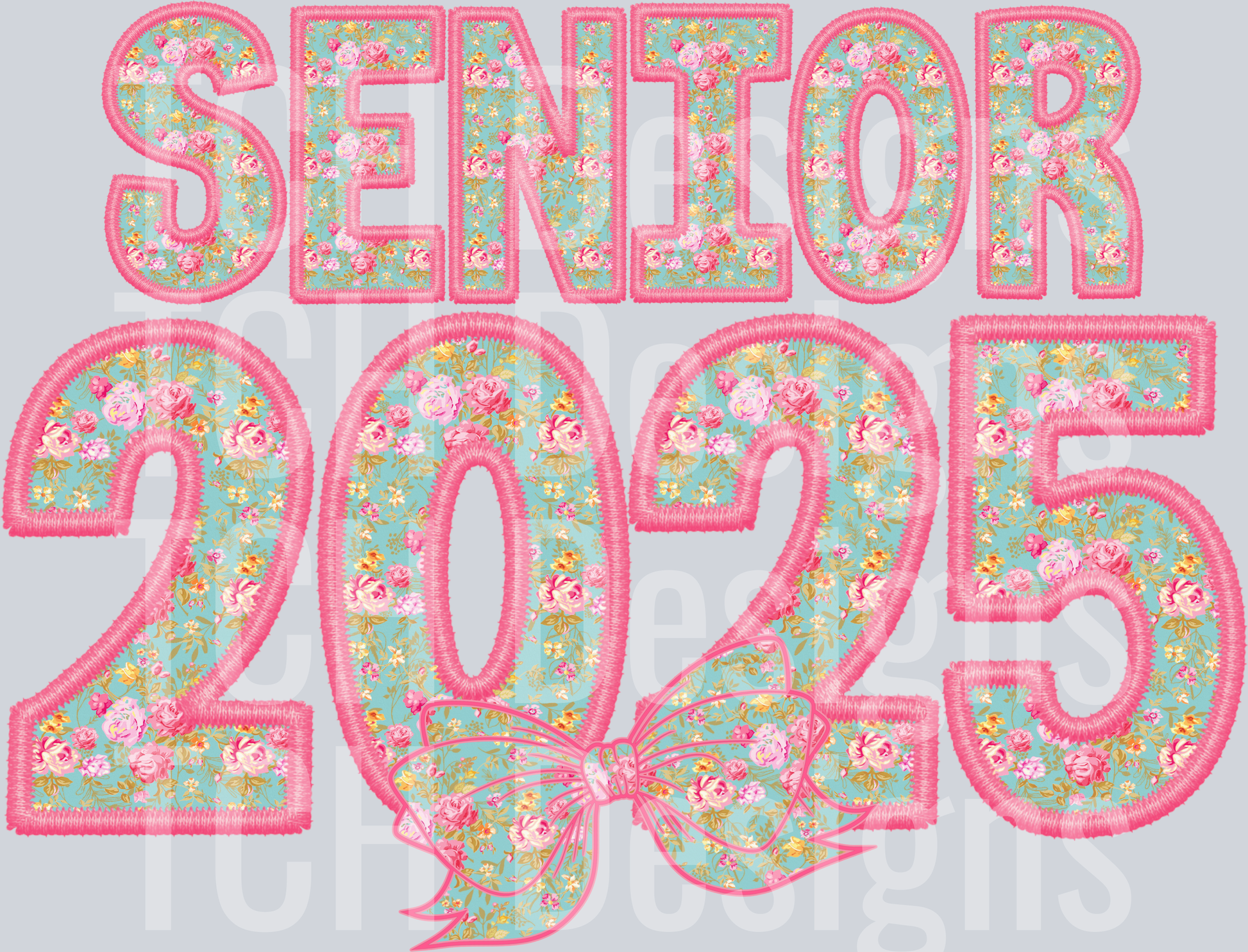 SENIOR PINK EMBROIDERY