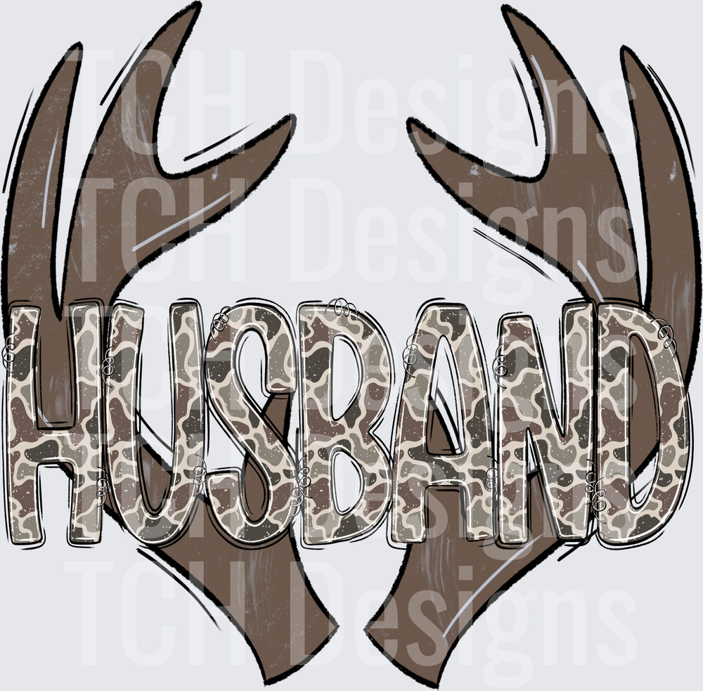 Camo Husband Antlers