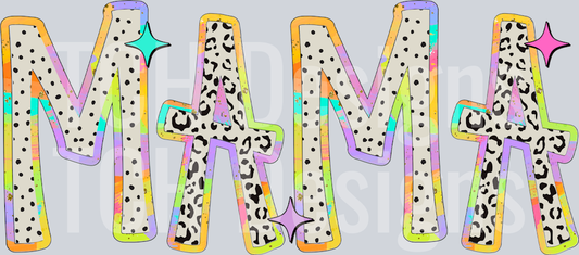 MAMA COLORFUL LEOPARD