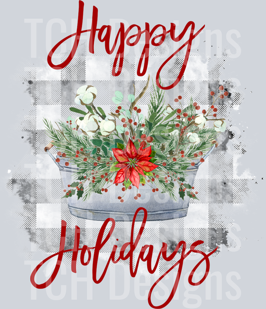 farmhosue pail christmas sleigh