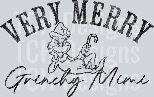 Very merry Grinchy Mimi black