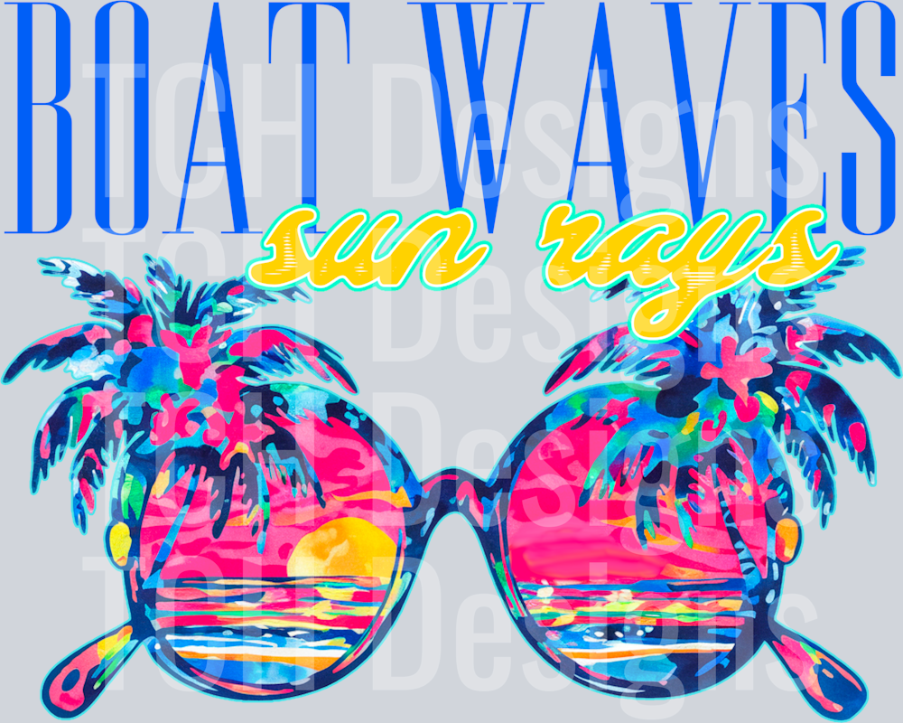 BoatWavesSunRays