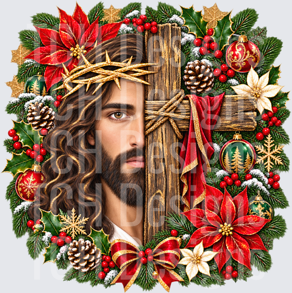white Jesus cross