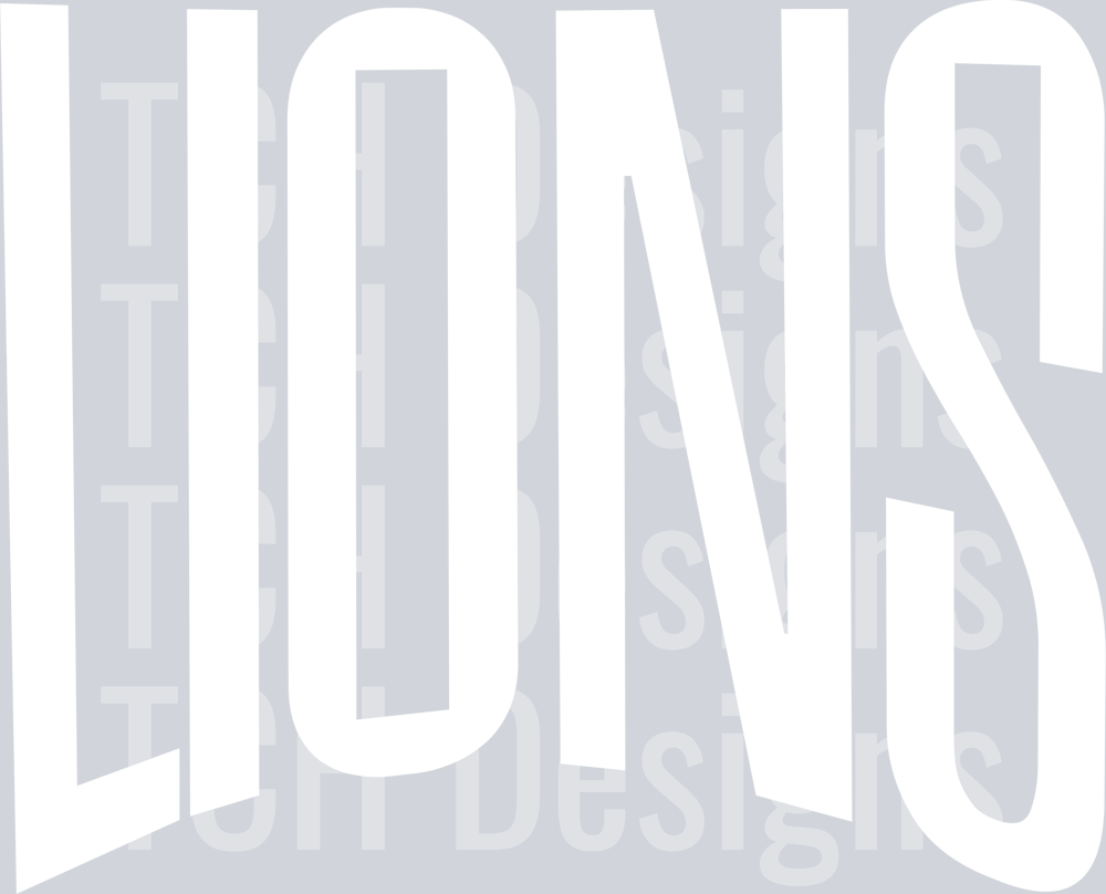 LIONS OVERSIZED WHITE