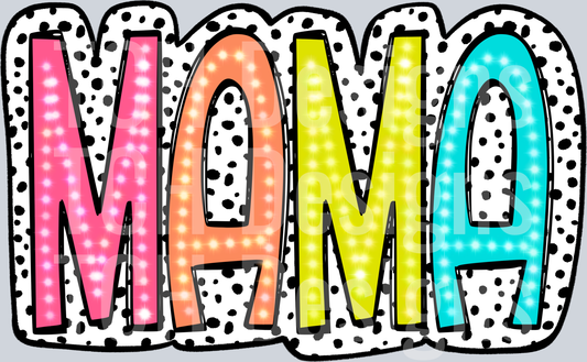 bright doodle dalmation dots