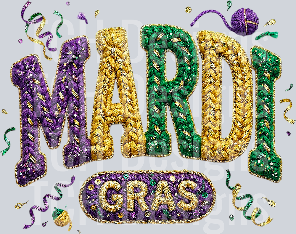 Yarn Mardi Gras Png 1