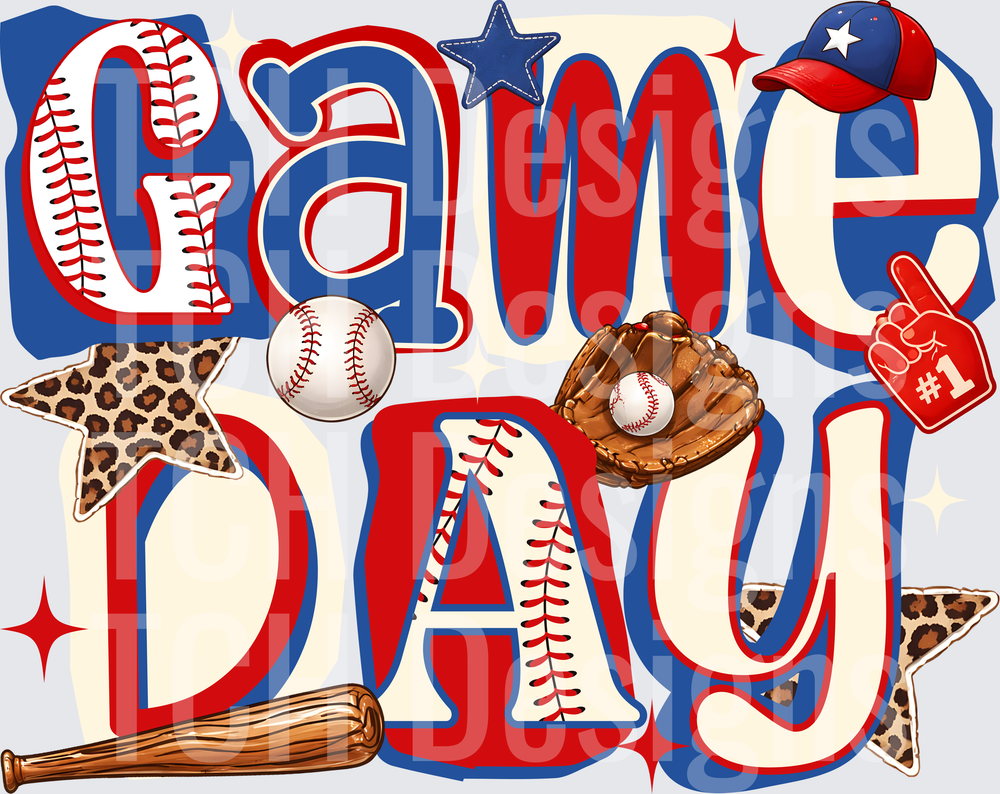Game Day Baseball PNG