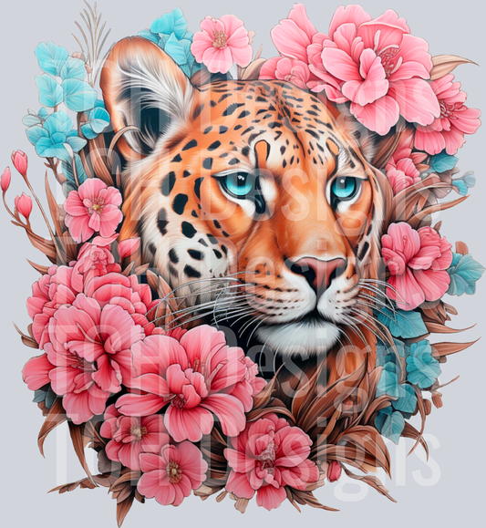 Floral-Cheetah