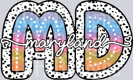 MARYLAND-TIEDYE DOTTIE STATE