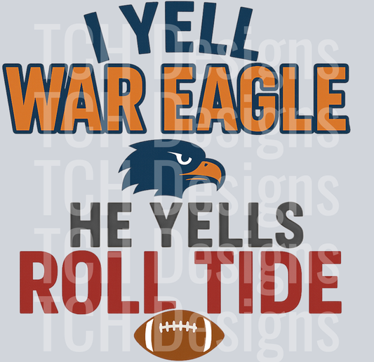 I yell WE, he yells RT