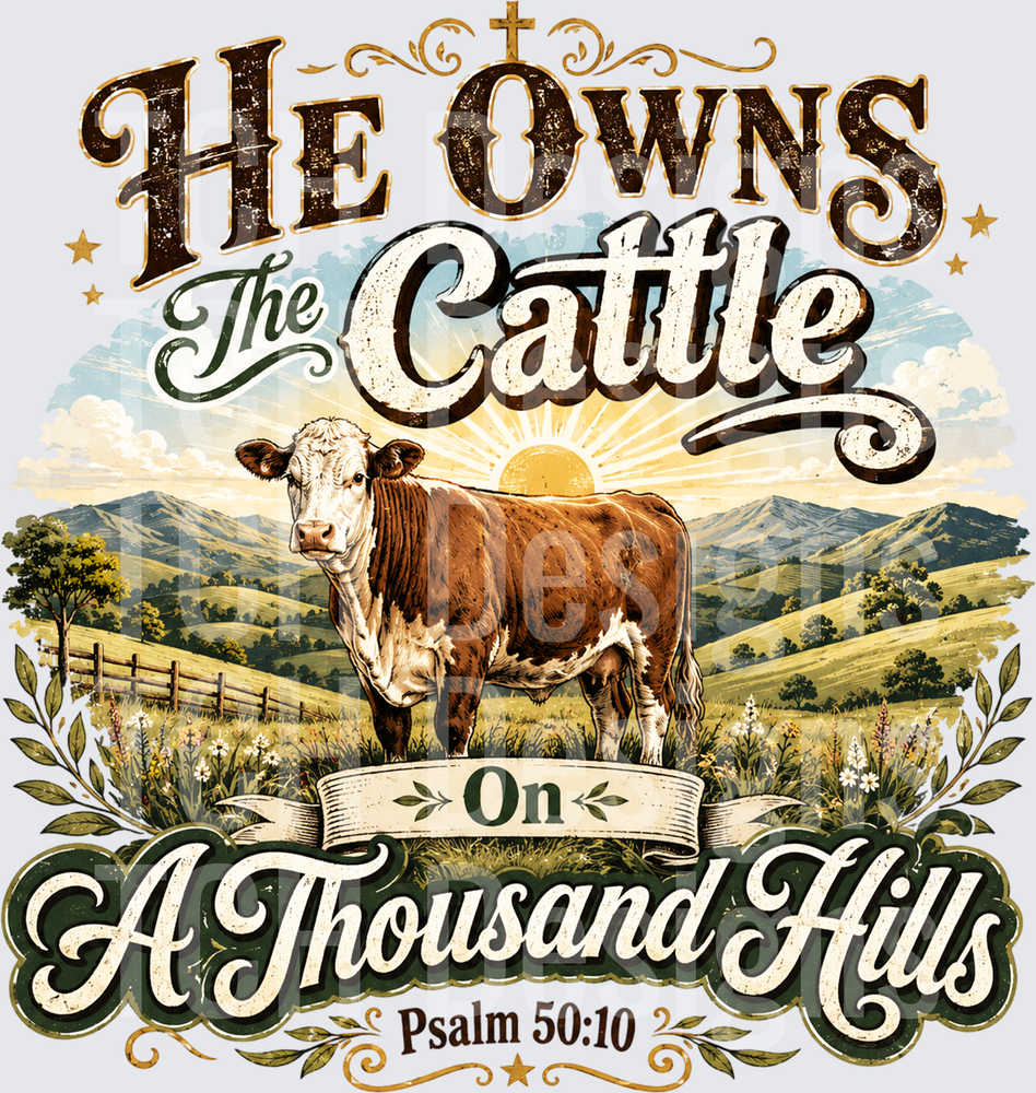 He Owns The Cattle On A Thousand Hills Psalm 50:10