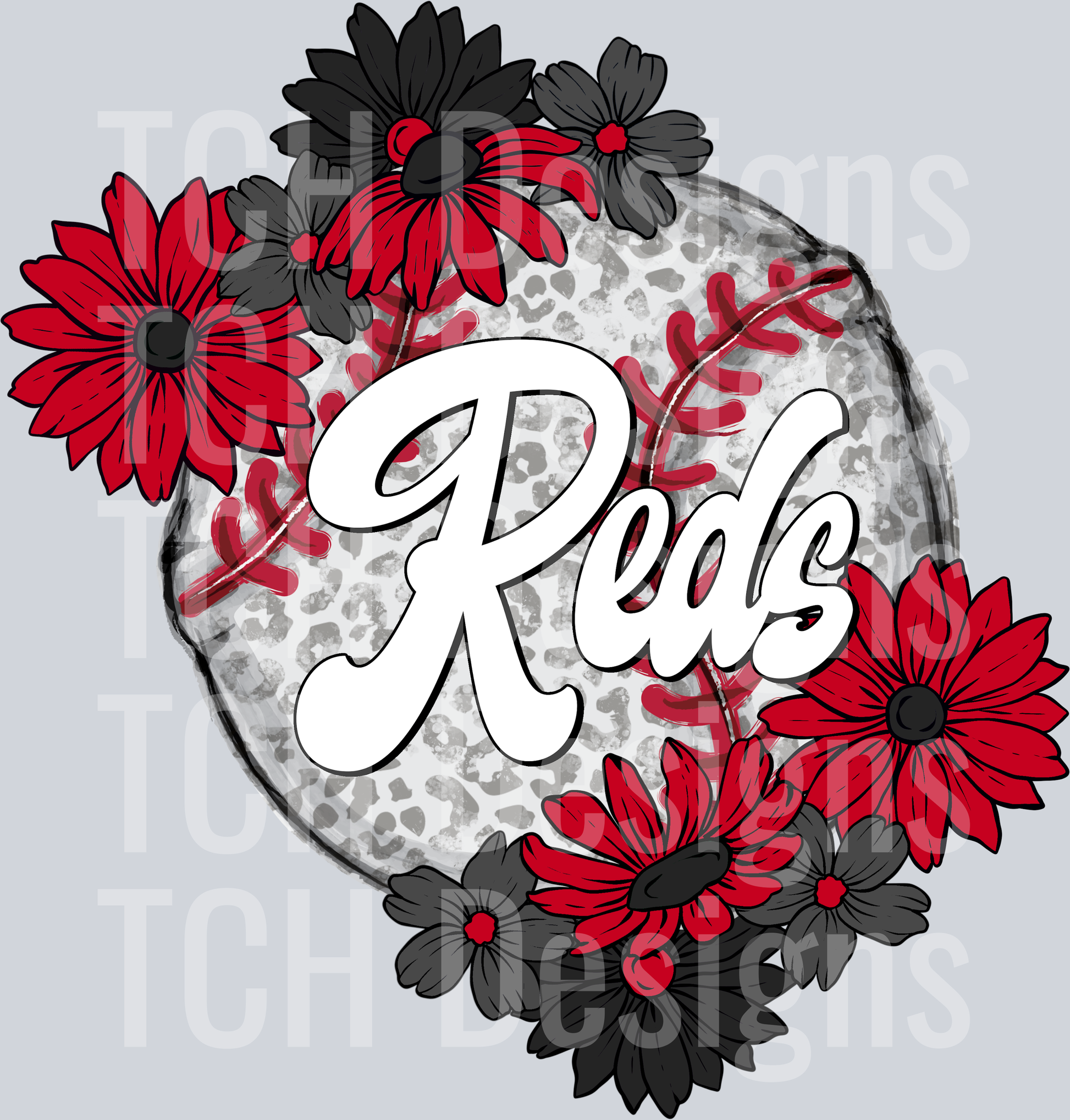 RedsFloralBaseball