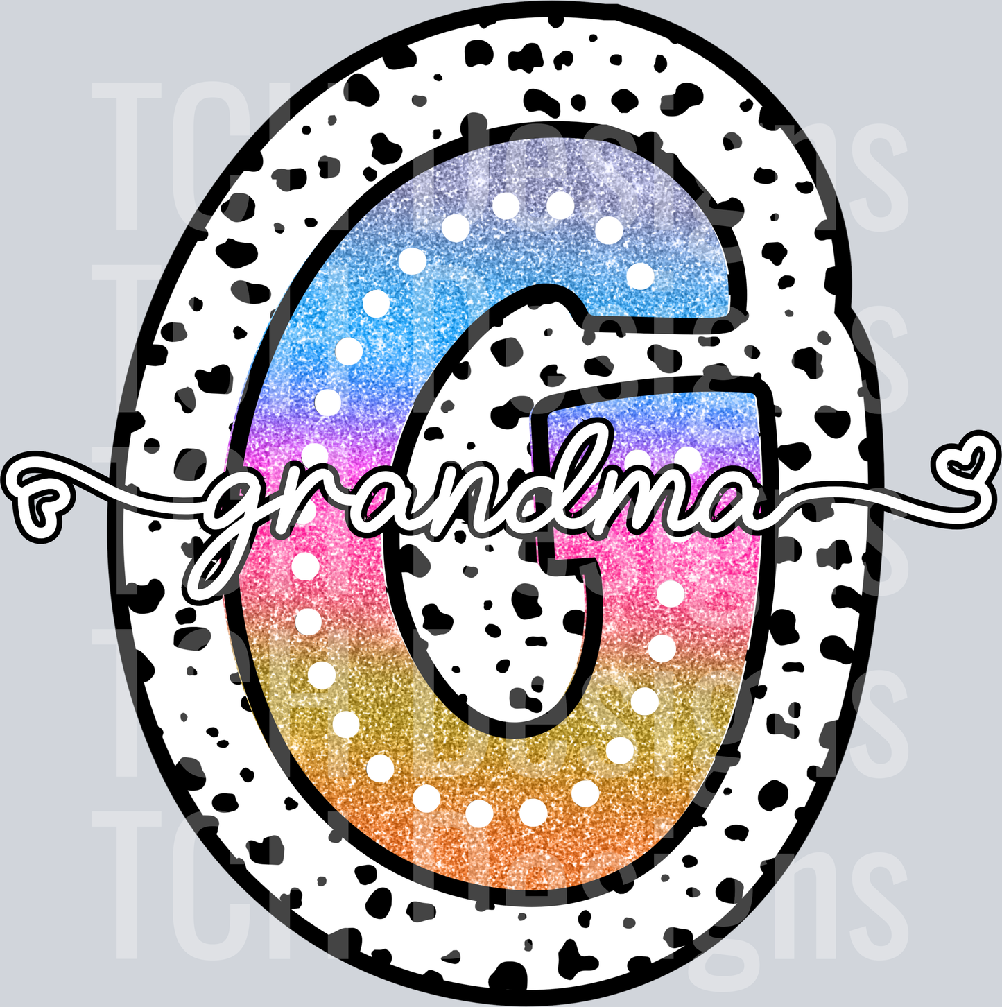 GRANDMA-TIE DYE DOTTIE NAMES