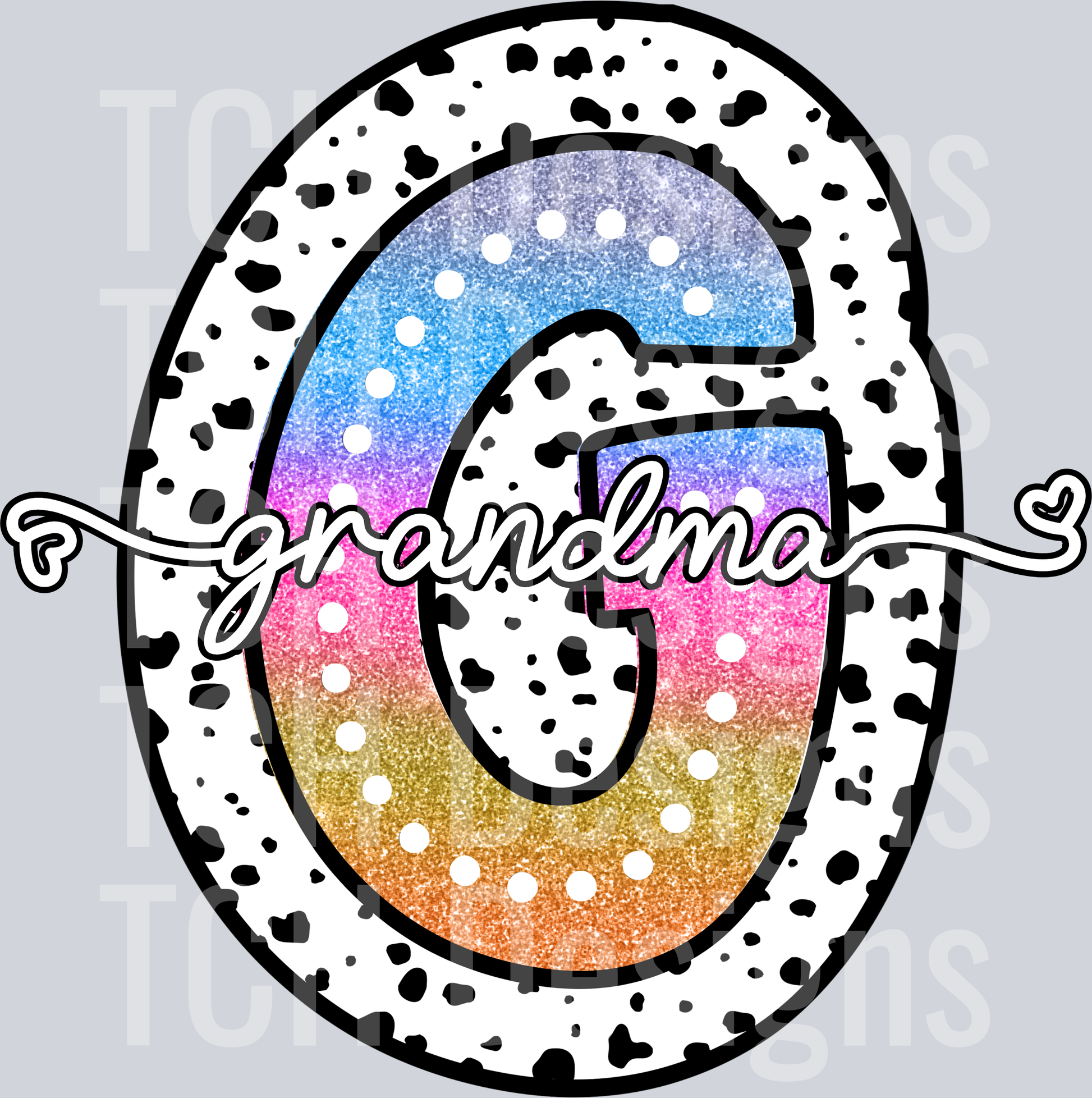 GRANDMA-TIE DYE DOTTIE NAMES