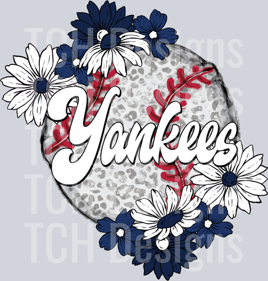 YankeesFloralBaseball