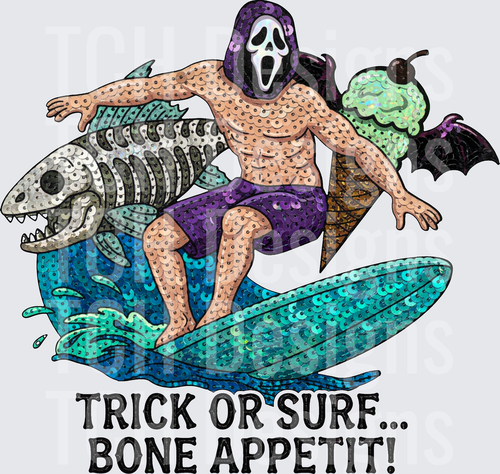 trick or surf sequin hwds