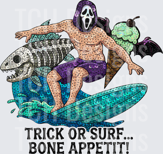 trick or surf sequin hwds