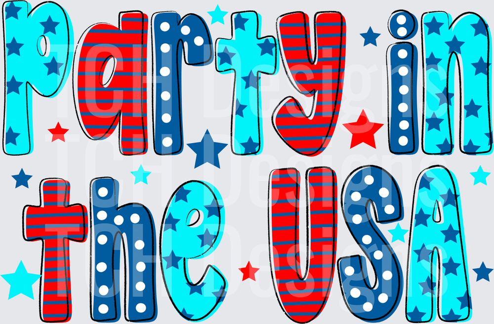 PARTY IN THE USA DOODLE