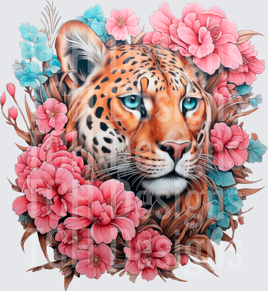 Floral-Cheetah