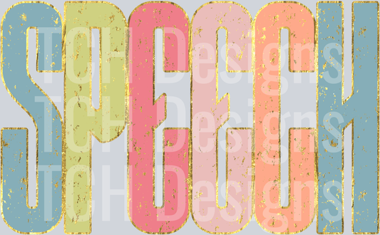 Speech_Colorful_Distressed_Metallic_Gold