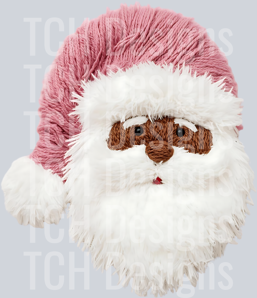 PINK YARN SANTA – TCH Designs