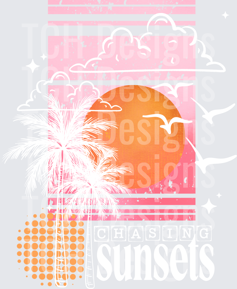Chasing sunsets white
