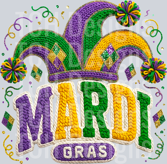 Faux Yarn mardi Gras Png