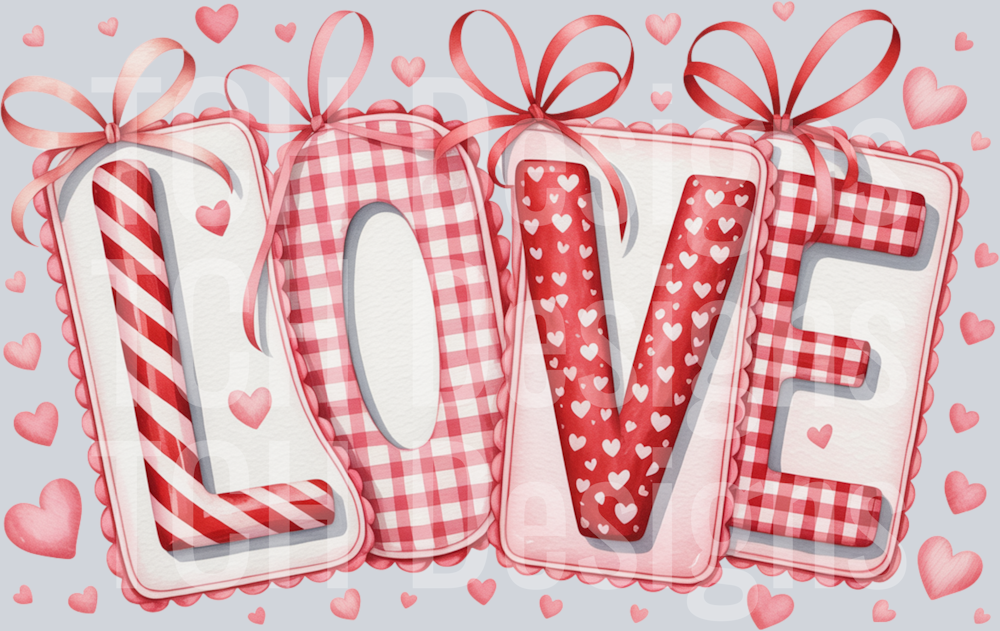 Love Preppy PNG Valentine s Day Love Trendy Valentine PNG