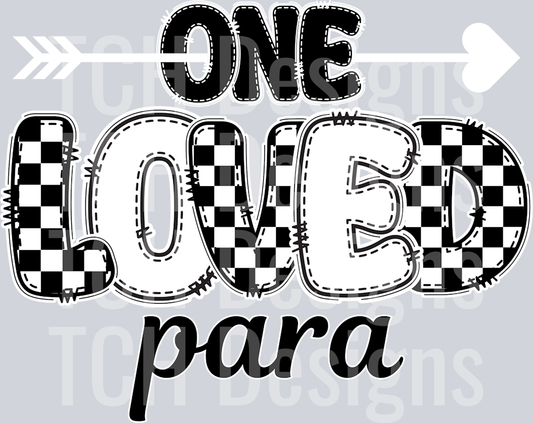 CheckeredArrowOneLovedPara