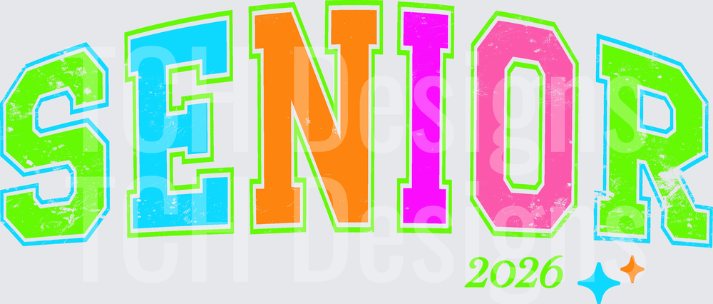senior 2026 neon