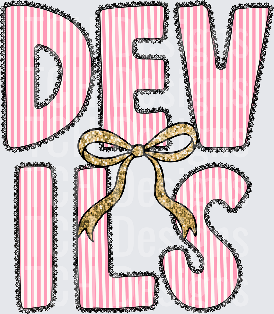 Devils Pink Mascot- CSG Designs