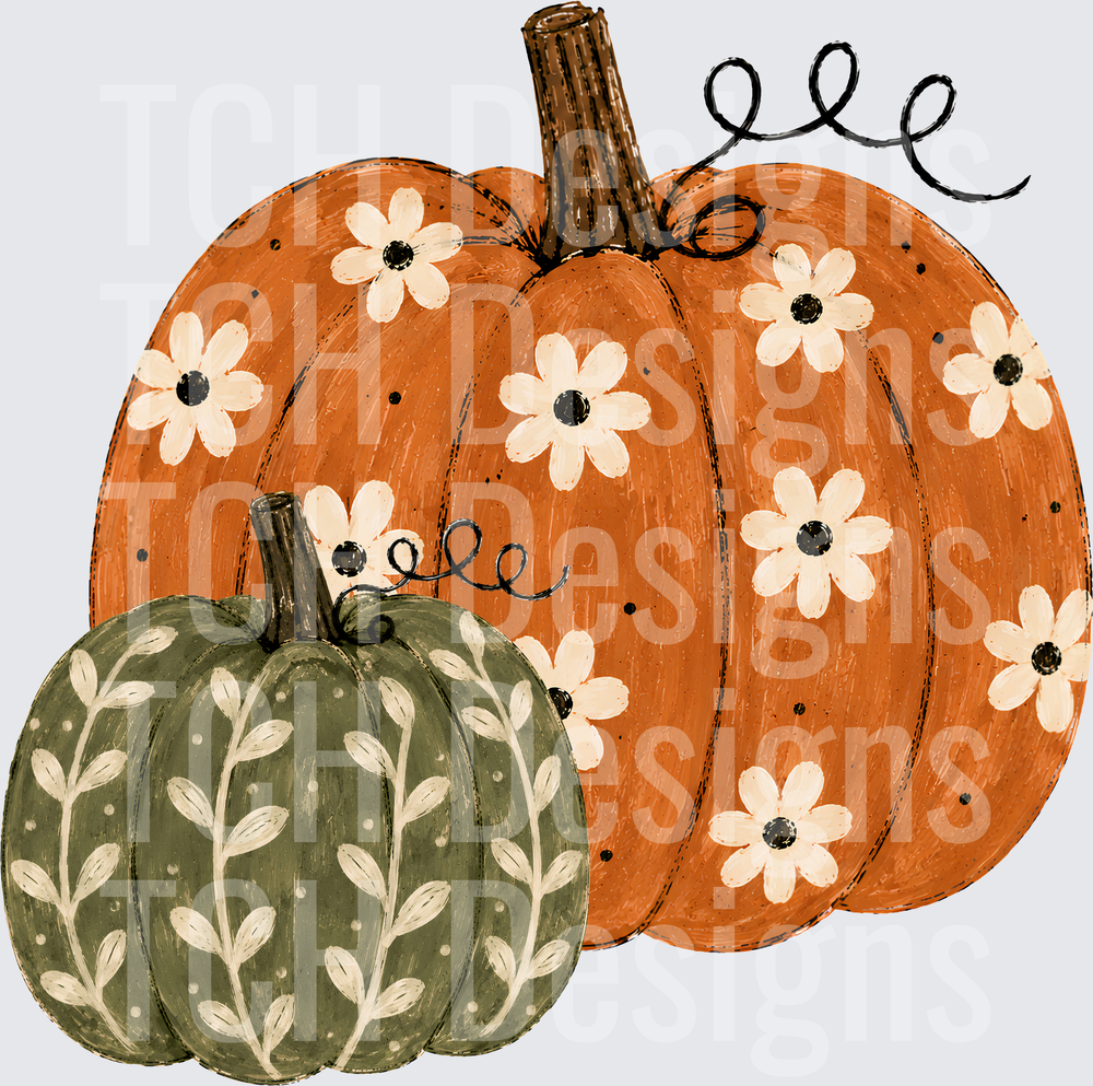 Floral Pumpkins