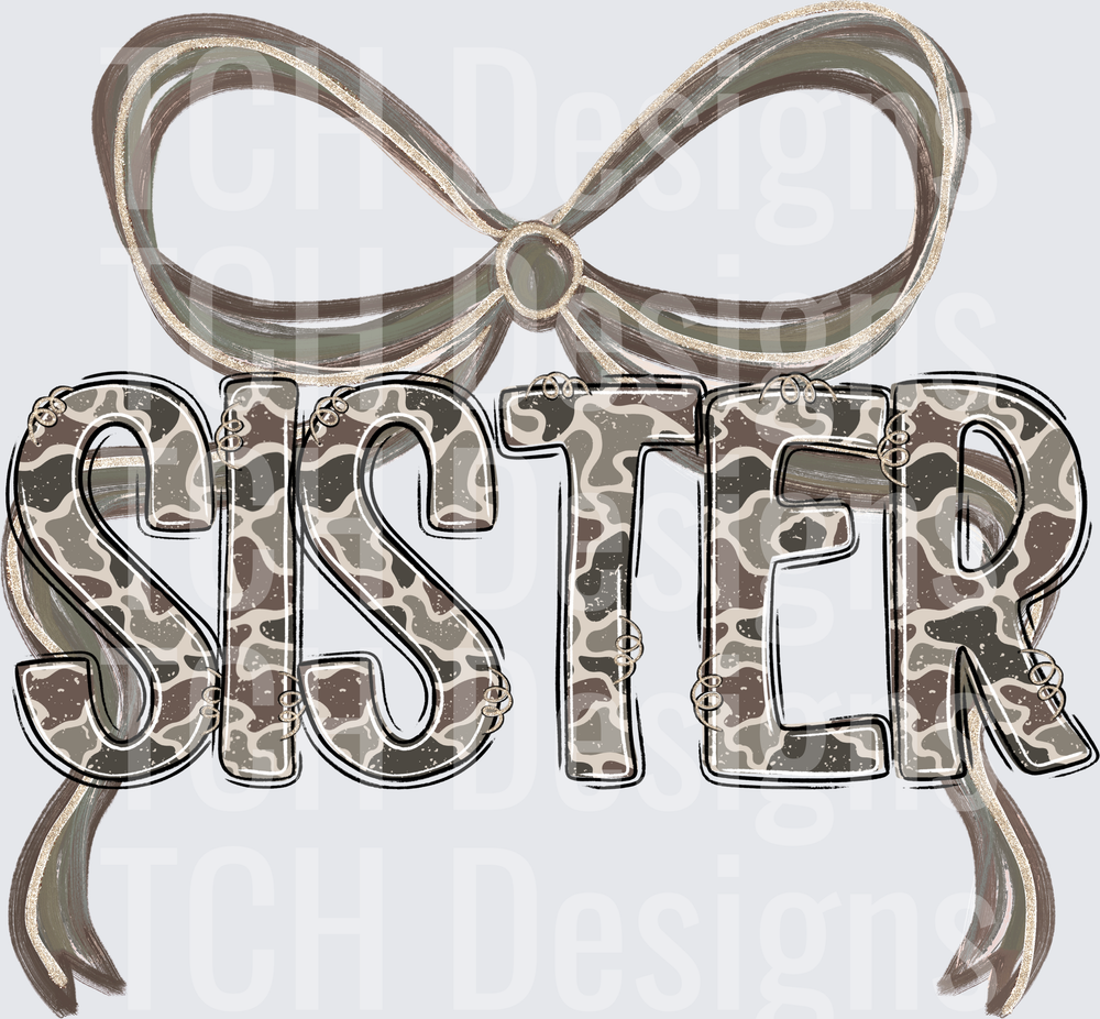 Camo Sister Bow