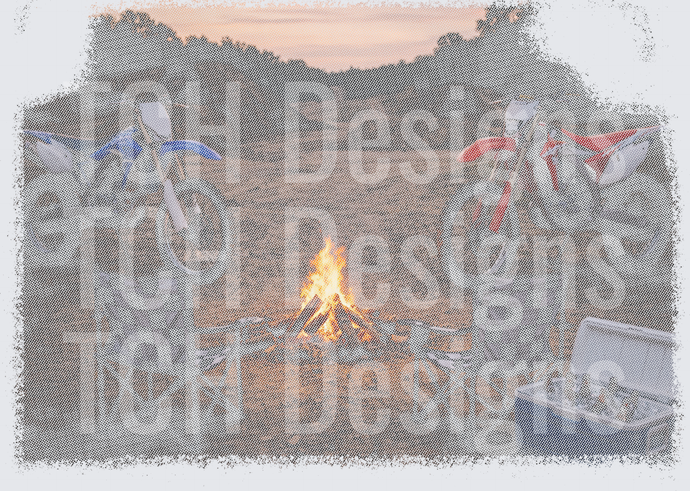dirtbike halftone
